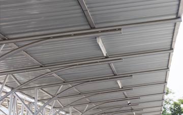 installing Downfield metal roofing