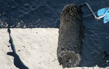 Downfield liquid sealant waterproofing